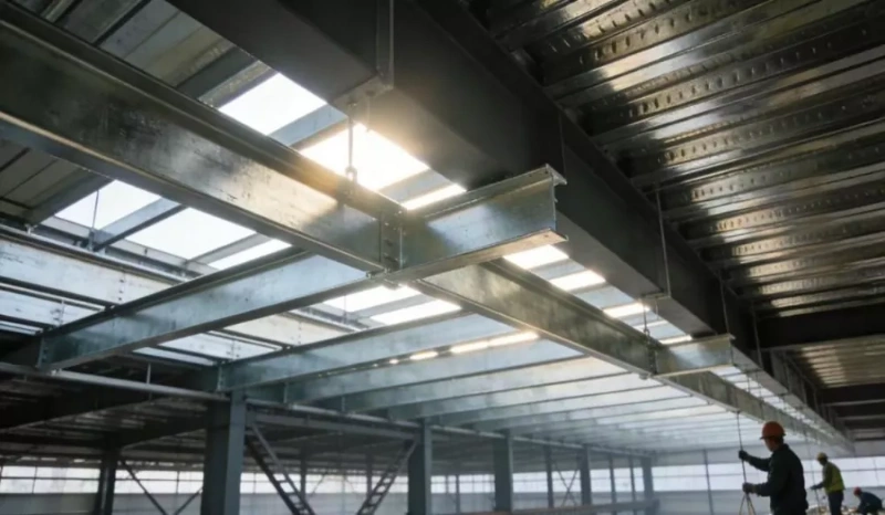 Lightweight roll formed steel sections used in building framing systems