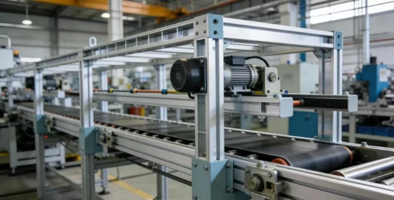Roll formed steel profiles used in automation equipment structures